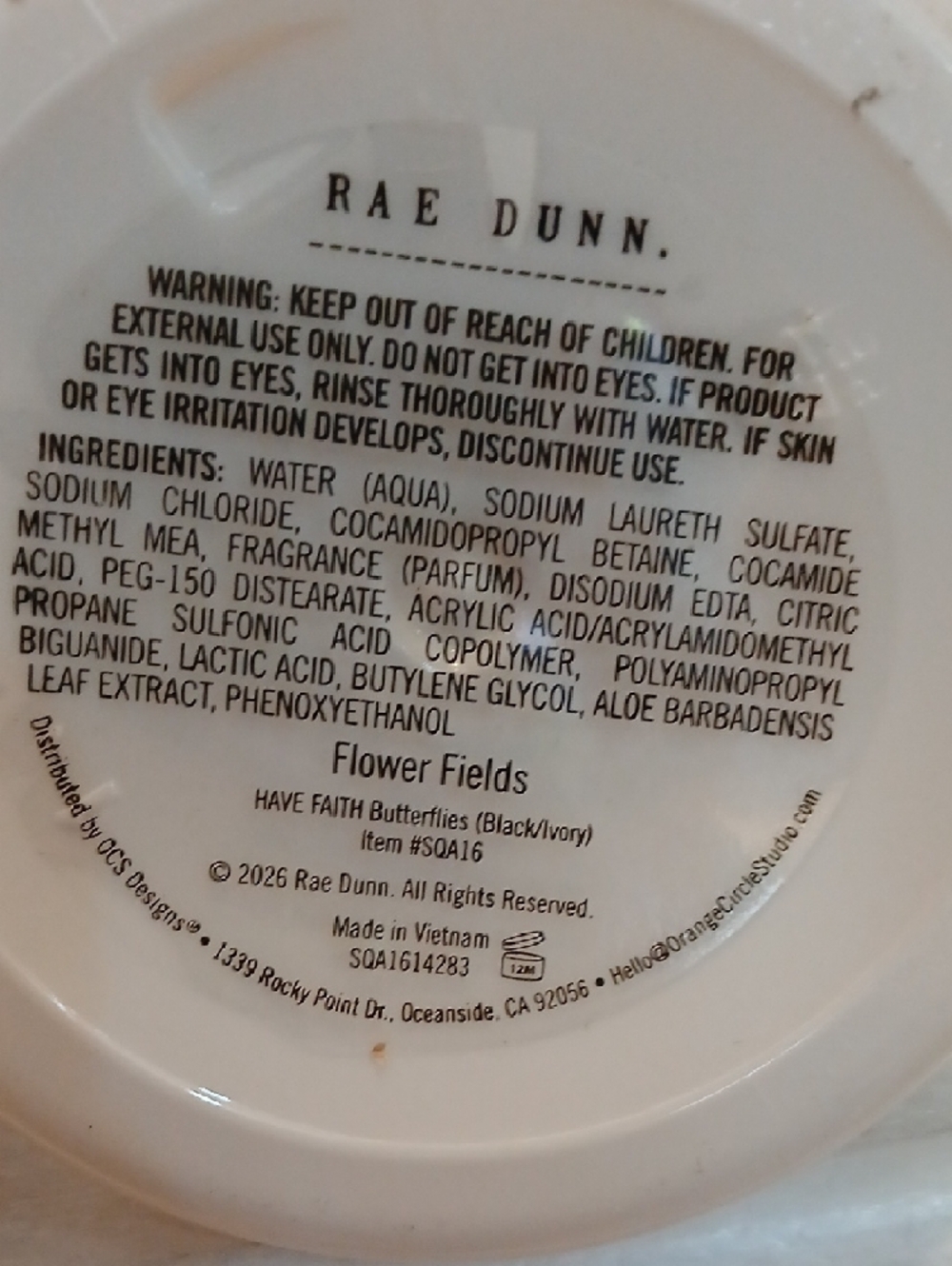 Rae Dunn Have Faith Flower Fields Hand Soap - Picture 2 of 2